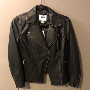 Faux leather jacket